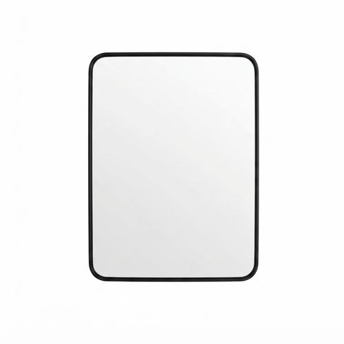 Matte Black Vanity Mirror, 24 in. W x 32 in. H