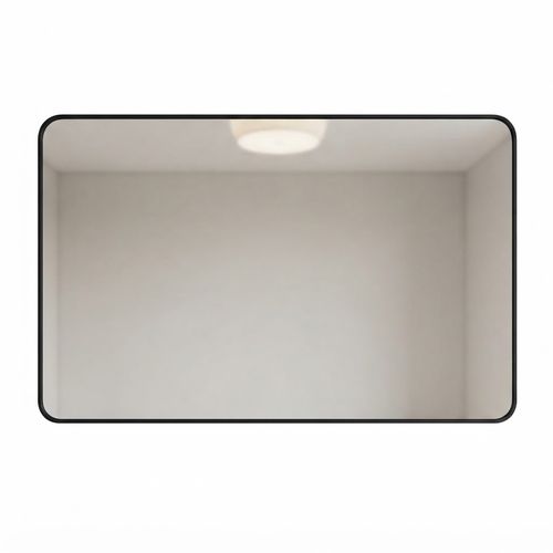 Matte Black Vanity Mirror, 72 in. W x 36 in. H